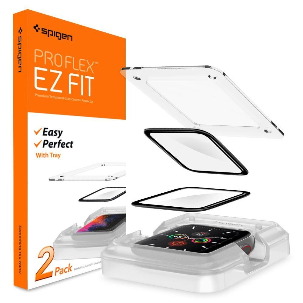 Hybridní sklo Spigen ProFlex EZ Fit pro Apple Watch 4/5/6/SE (44 mm)