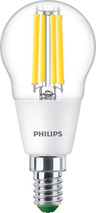 LED žárovka Koule E14 P45 2.3W = 40W 485lm 4000K Neutrální bílá Filament PHILIPS Ultra Efficient PHSUE0315