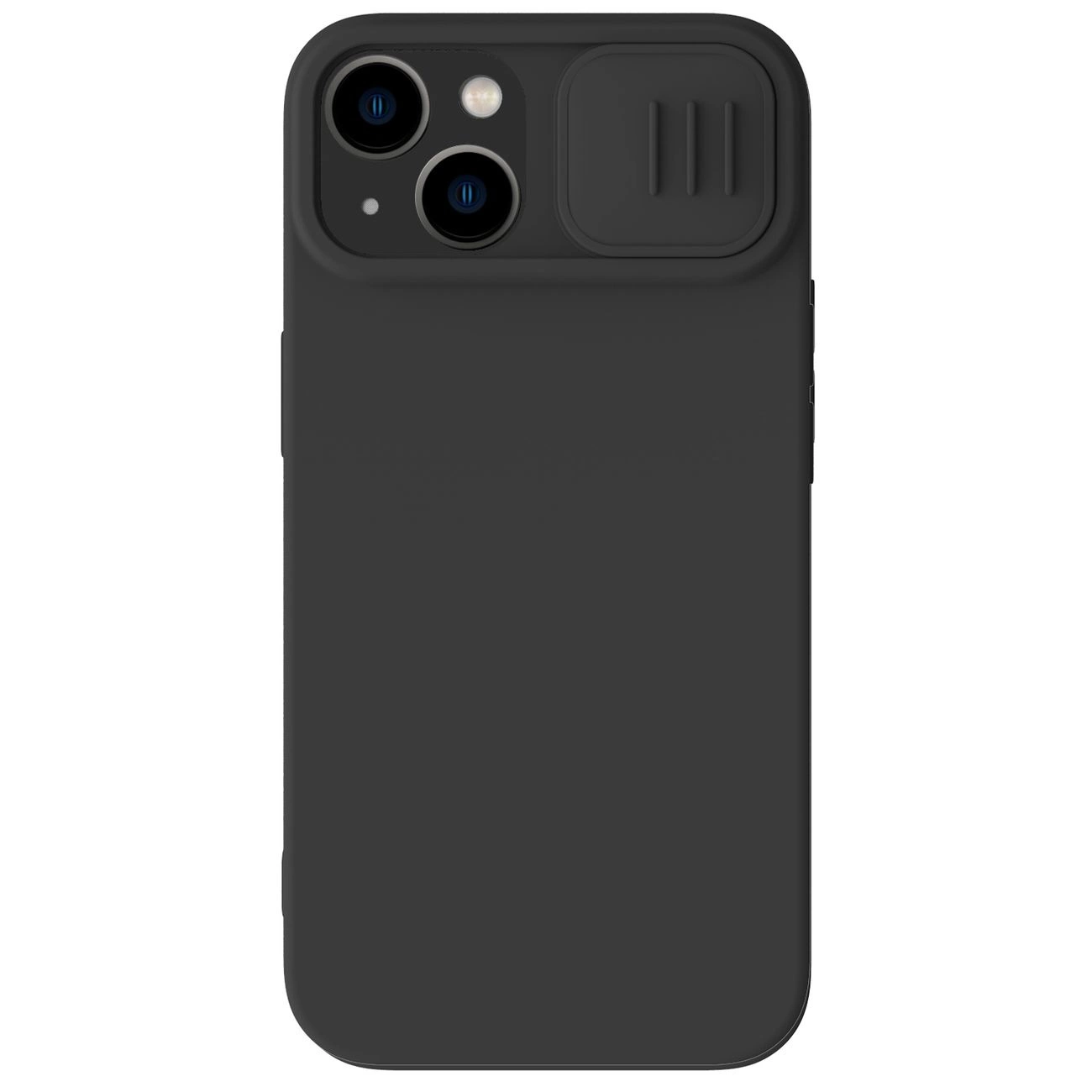 Nillkin CamShield Magnetické silikonové pouzdro iPhone 14 magnetické pouzdro MagSafe s krytem fotoaparátu černé