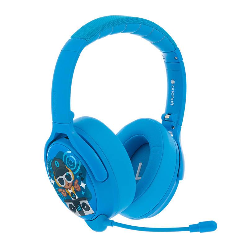 Bezdrátová sluchátka BuddyPhones Cosmos Plus ANC pro děti (modrá)
