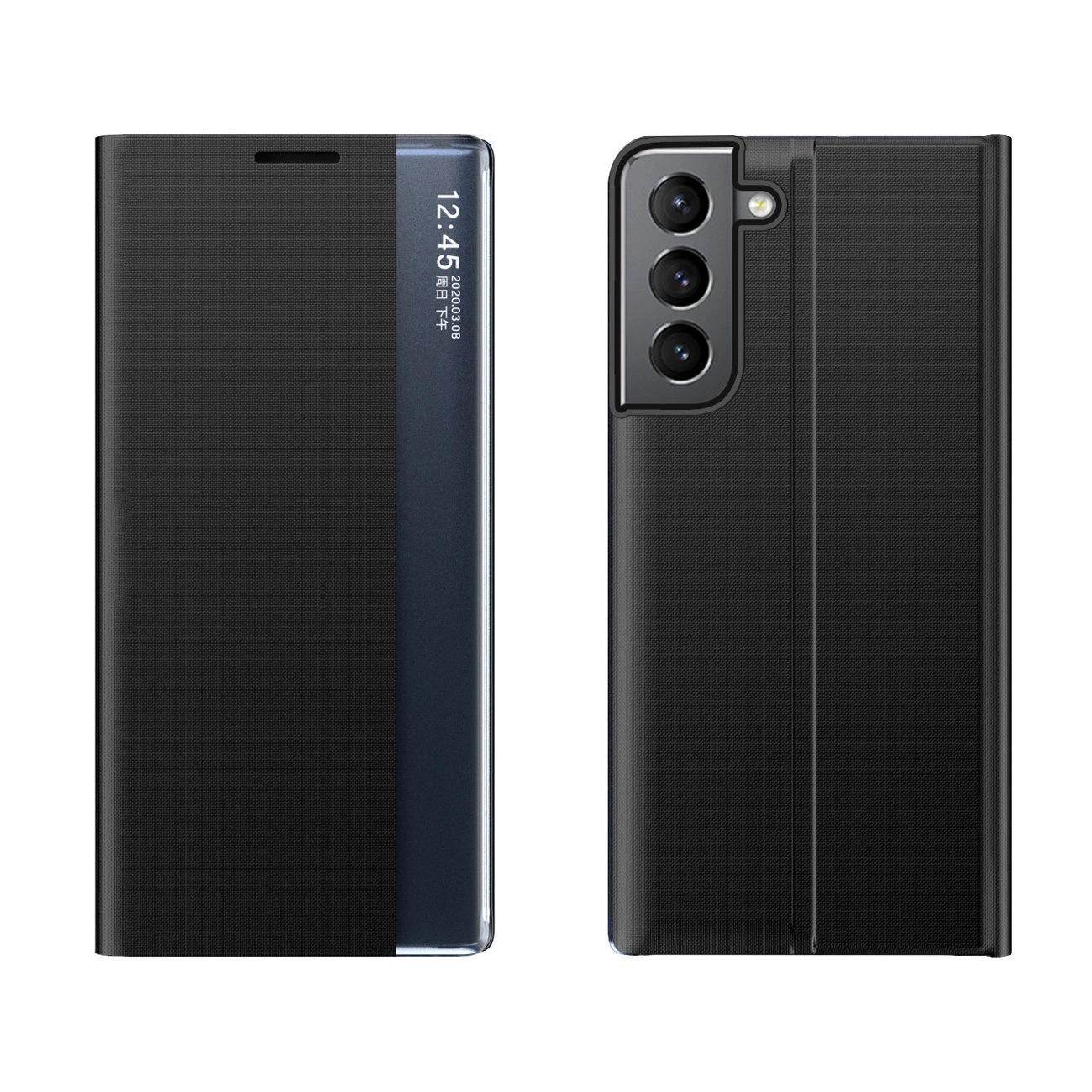 Hurtel Nové pouzdro Sleep Case pro Samsung Galaxy S23+ s flipovým krytem, černé