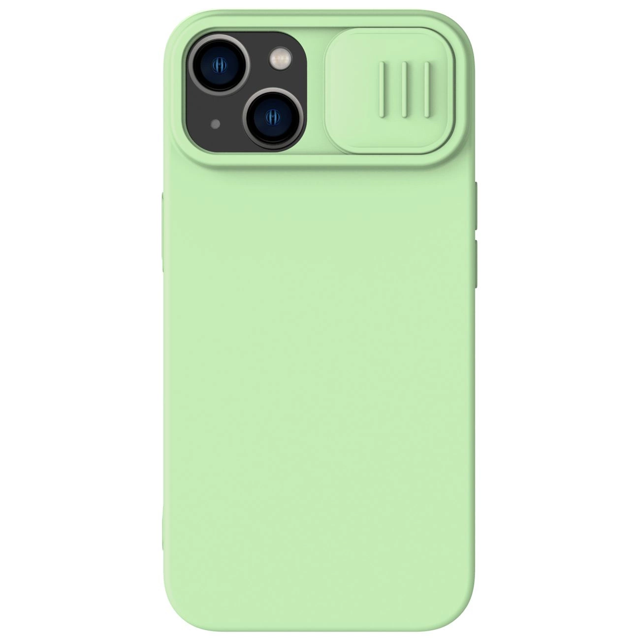 Nillkin CamShield magnetické silikonové pouzdro iPhone 14 magnetické pouzdro MagSafe s krytem fotoaparátu zelené