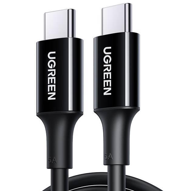 Kabel USB-C na USB-C UGREEN US300, 100W, 5A, 1m (černý)