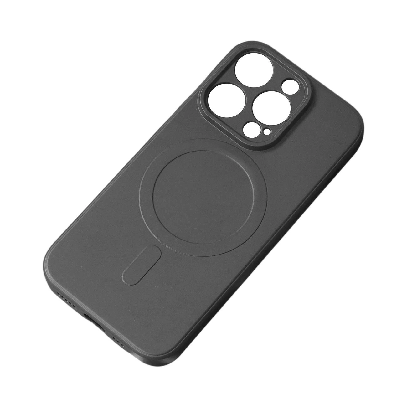 Hurtel Silikonové pouzdro kompatibilní s MagSafe pro iPhone 15 Pro Max Silikonové pouzdro - černé