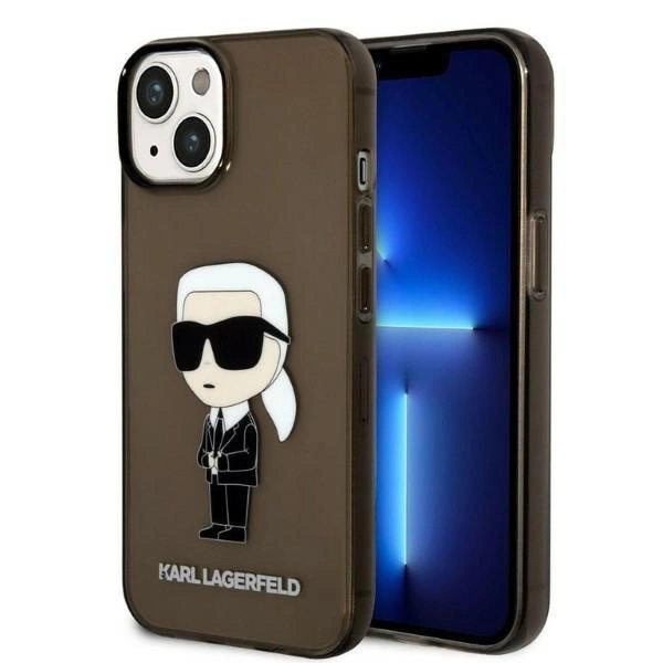 Pouzdro Karl Lagerfeld Ikonik Karl pro iPhone 14 Plus - černé