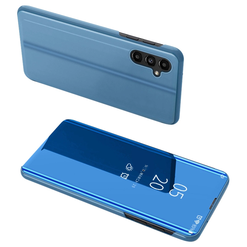 Hurtel Clear View pouzdro pro Samsung Galaxy A14 flip cover blue