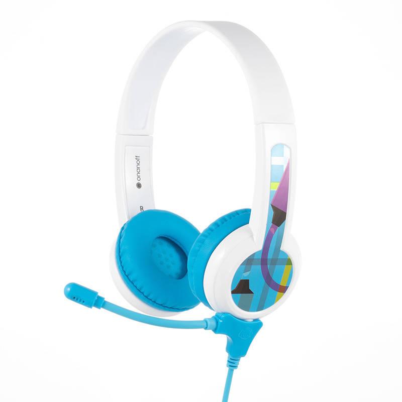 Drátová sluchátka BuddyPhones StudyBuddy pro děti (modrá)