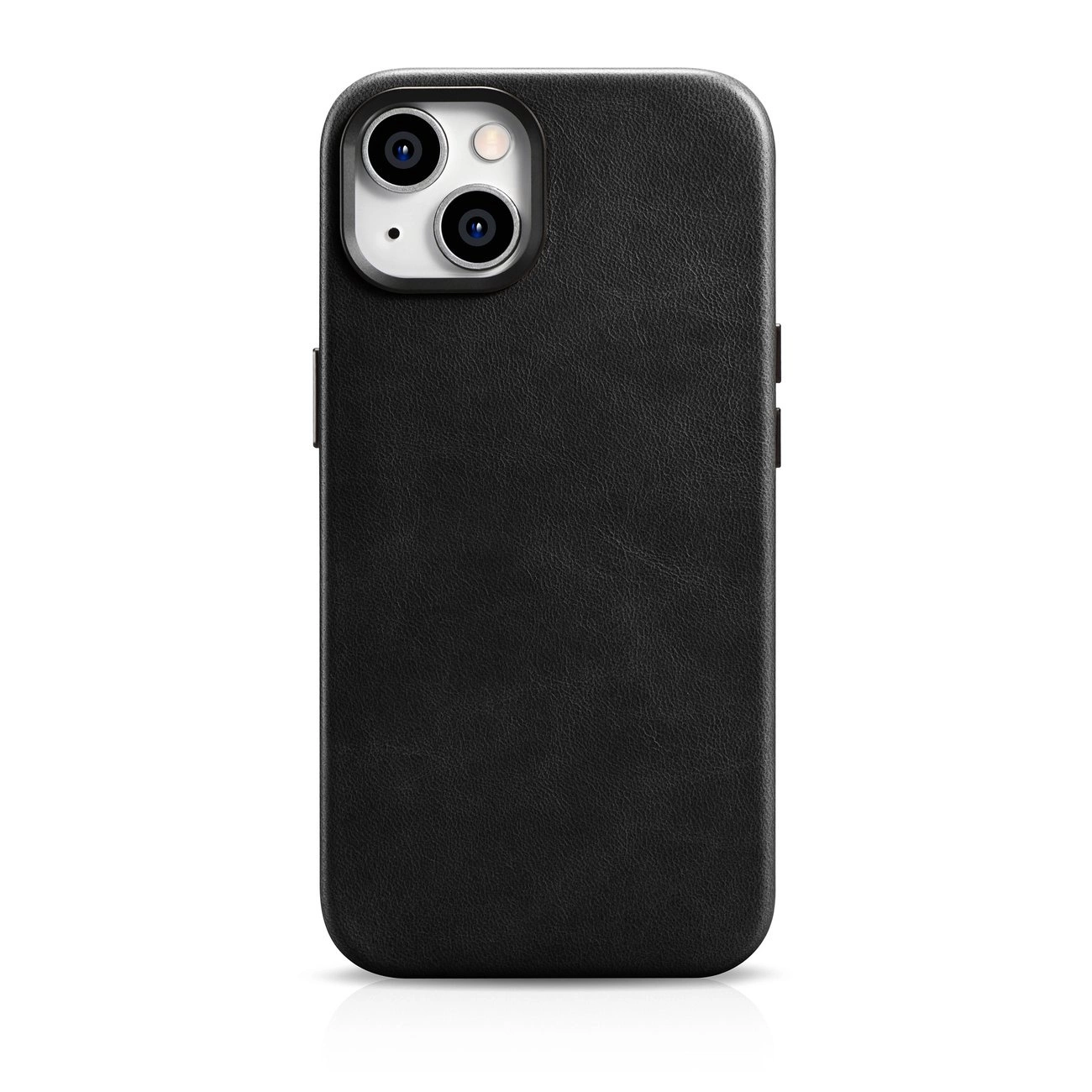 iCarer Oil Wax Premium Leather Case magnetické pouzdro pro iPhone 14 s MagSafe černé (WMI14220701-BK)