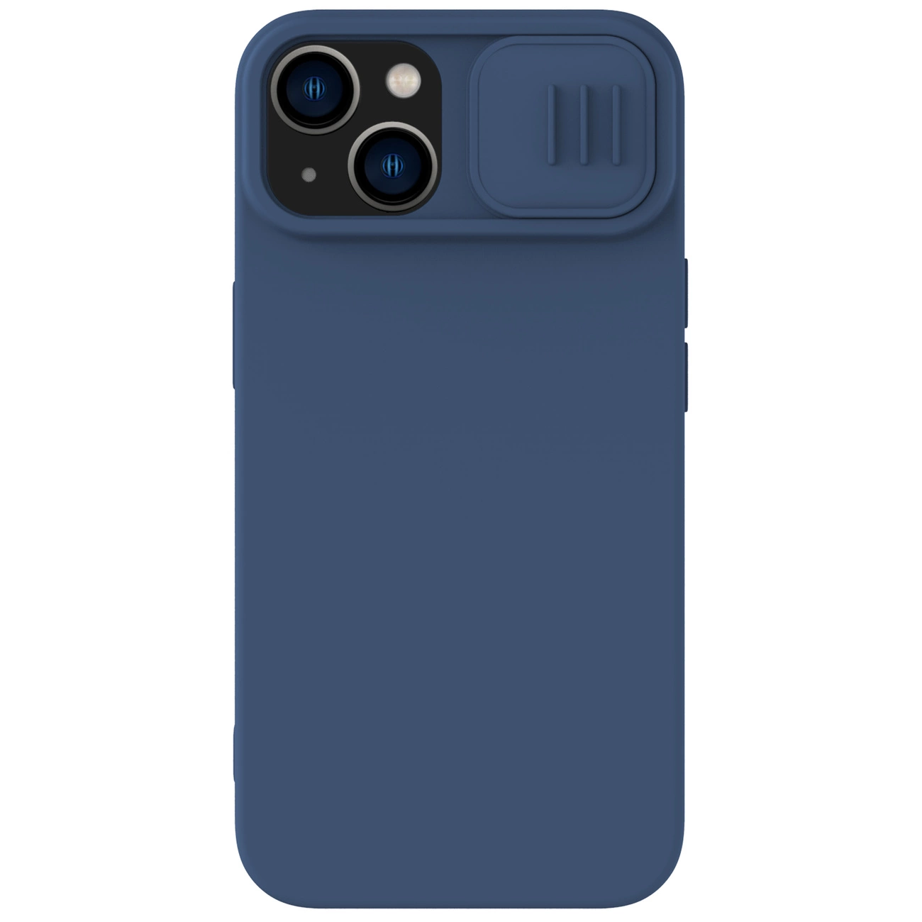 Nillkin CamShield Silky Silicone Case iPhone 14 pouzdro s krytem fotoaparátu modré