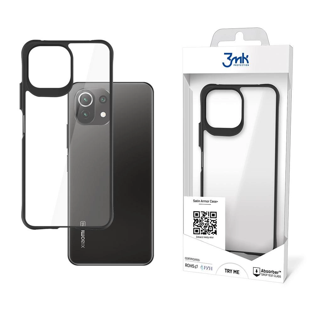 3mk Protection 3mk Satin Armor Case+ pro Xiaomi Mi 11 Lite 4G / 5G / 11 Lite 5G NE - transparentní