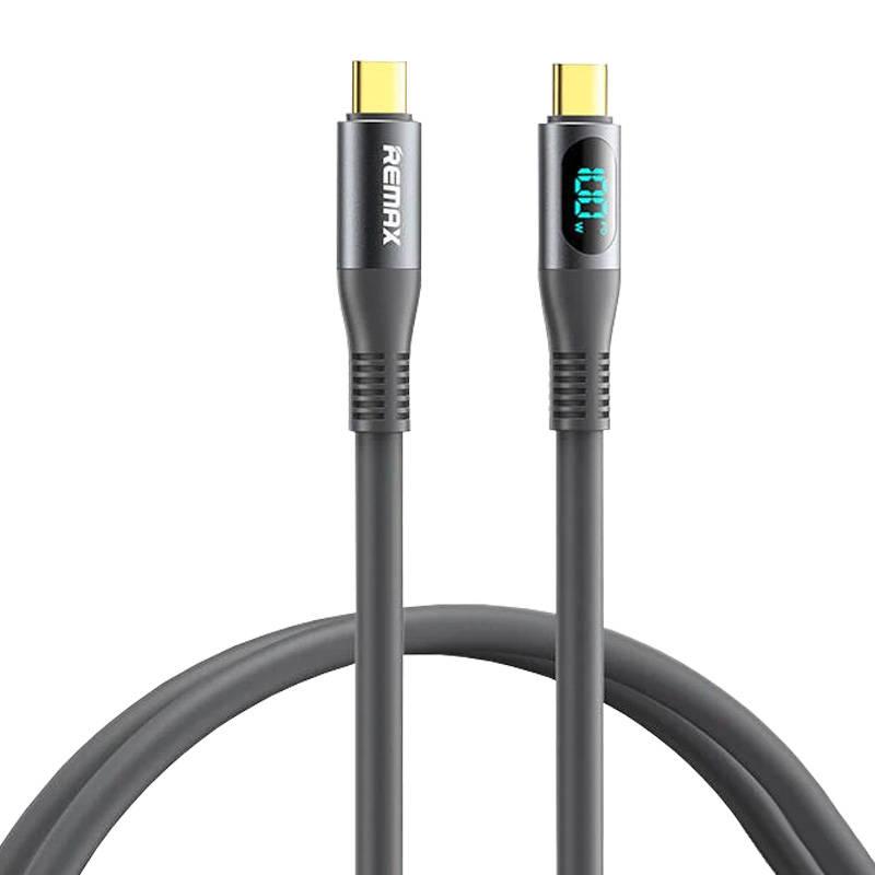 Kabel Remax Zisee USB-C na USB-C, RC-C032, 1,2 m, 100 W, (šedý)