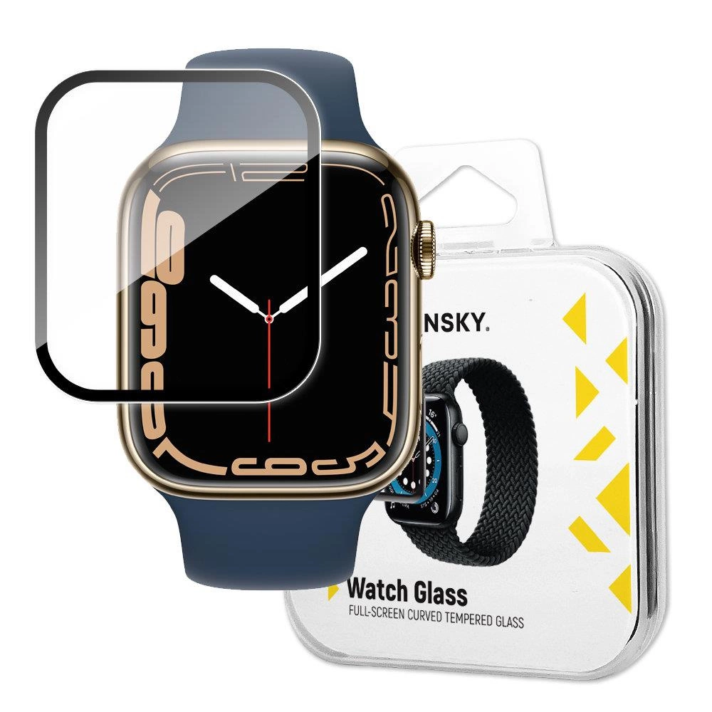 Wozinsky Watch Glass hybridní sklo pro Apple Watch 7/8/9 45 mm černé