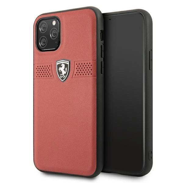 Kožené pouzdro Ferrari Off Track pro iPhone 11 Pro - červené