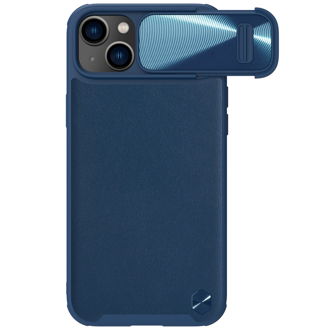 Nillkin CamShield Leather S Case Pouzdro na iPhone 14 s krytem fotoaparátu modré