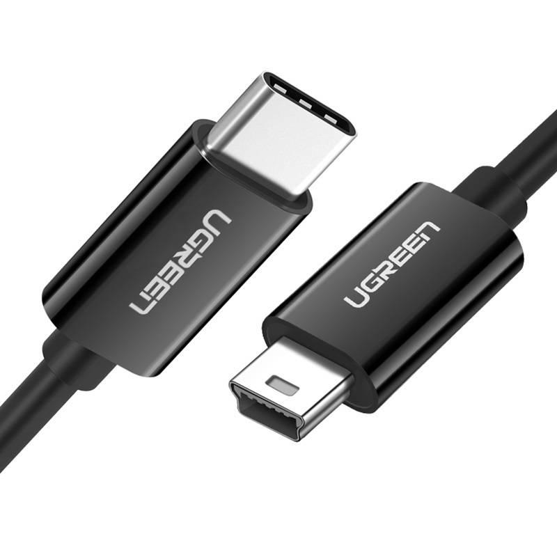 Kabel USB-C na Mini USB UGREEN US242, 1 m (černý)