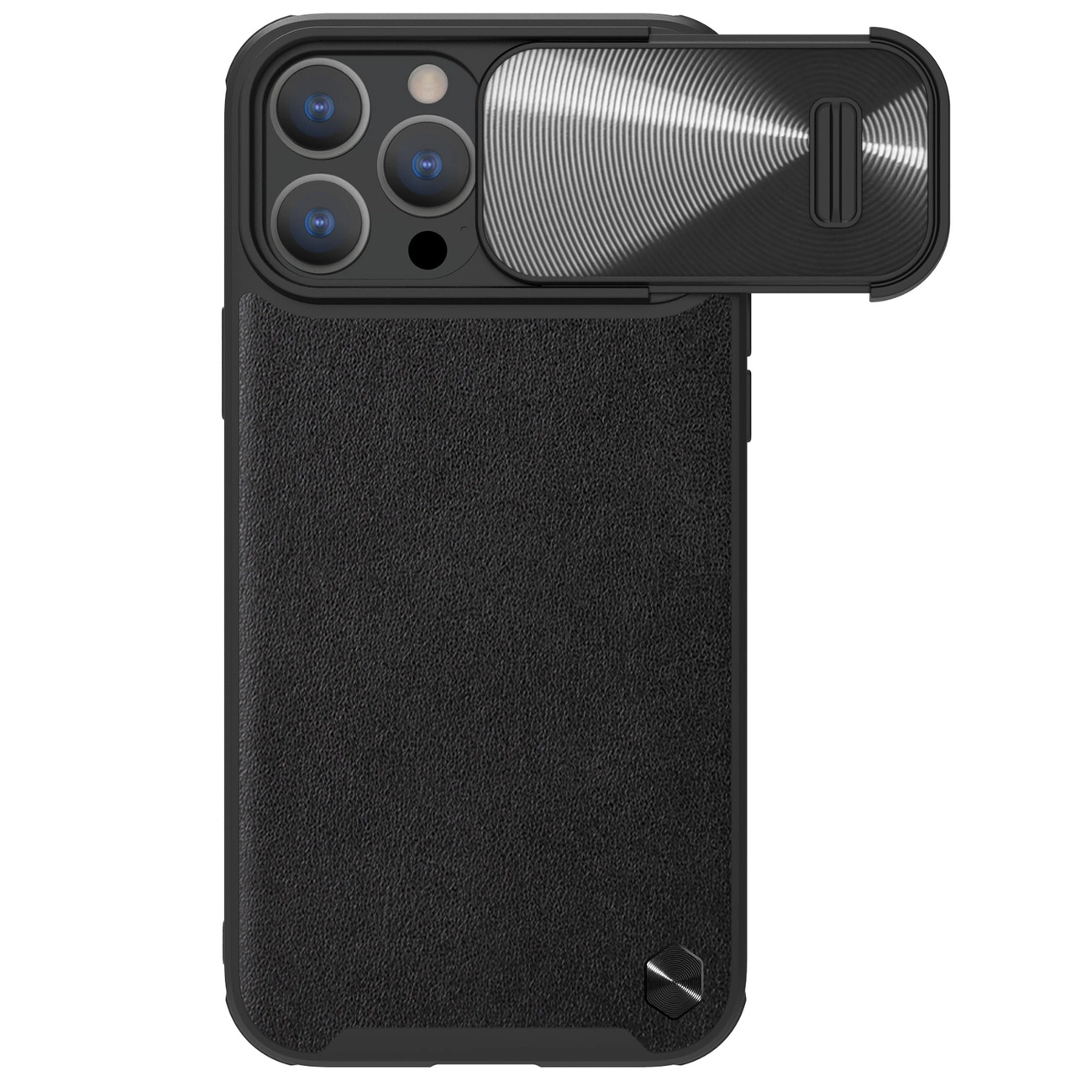 Nillkin CamShield Leather S Case Pouzdro na iPhone 14 Pro s krytem fotoaparátu černé