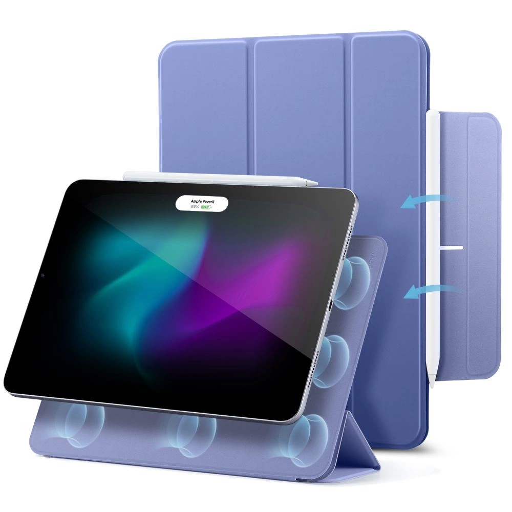 Magnetické pouzdro ESR Rebound pro iPad Pro 12,9'' 4/5/6 2020-2022 / Air 13'' 2024 - fialové