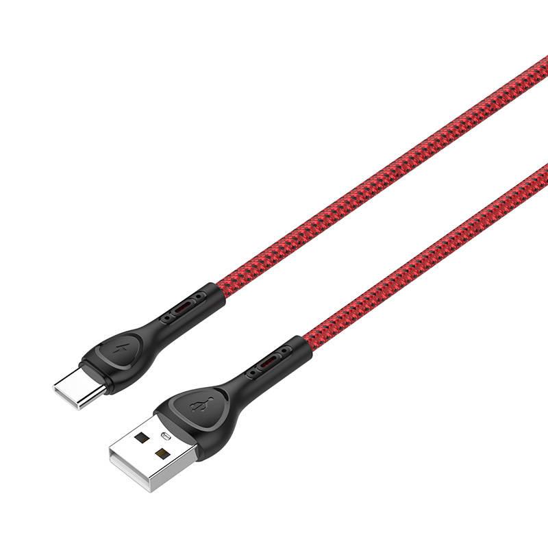 Kabel USB - USB-C LDNIO LS482 2m (červený)
