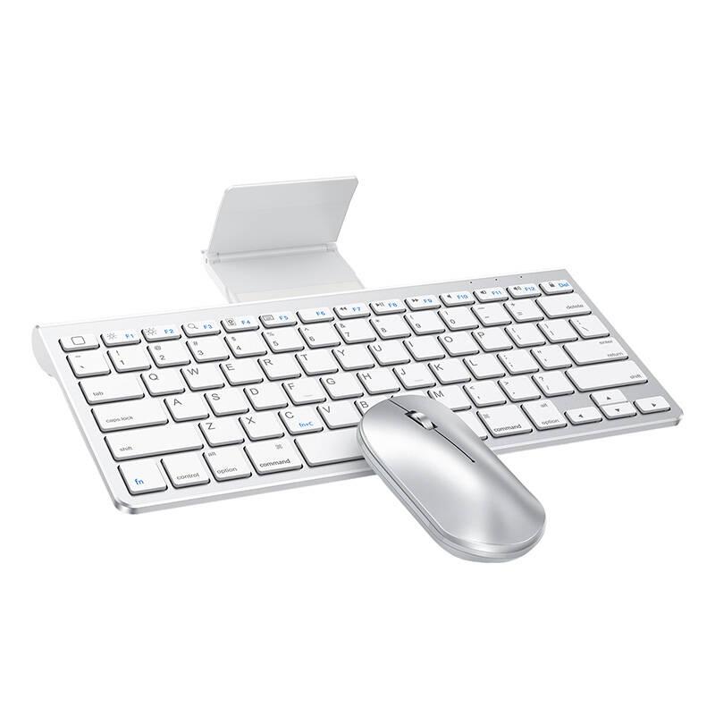Sada klávesnice a myši pro IPad/IPhone Omoton KB088 (stříbrná)