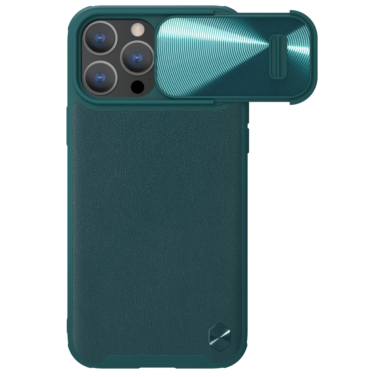 Nillkin CamShield Leather S Case Pouzdro na iPhone 14 Pro Max s krytem fotoaparátu zelené