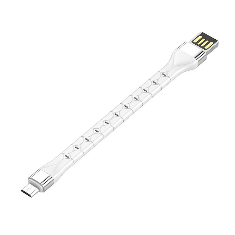 Kabel USB - Micro USB LDNIO LS50 0,15 m (bílý)