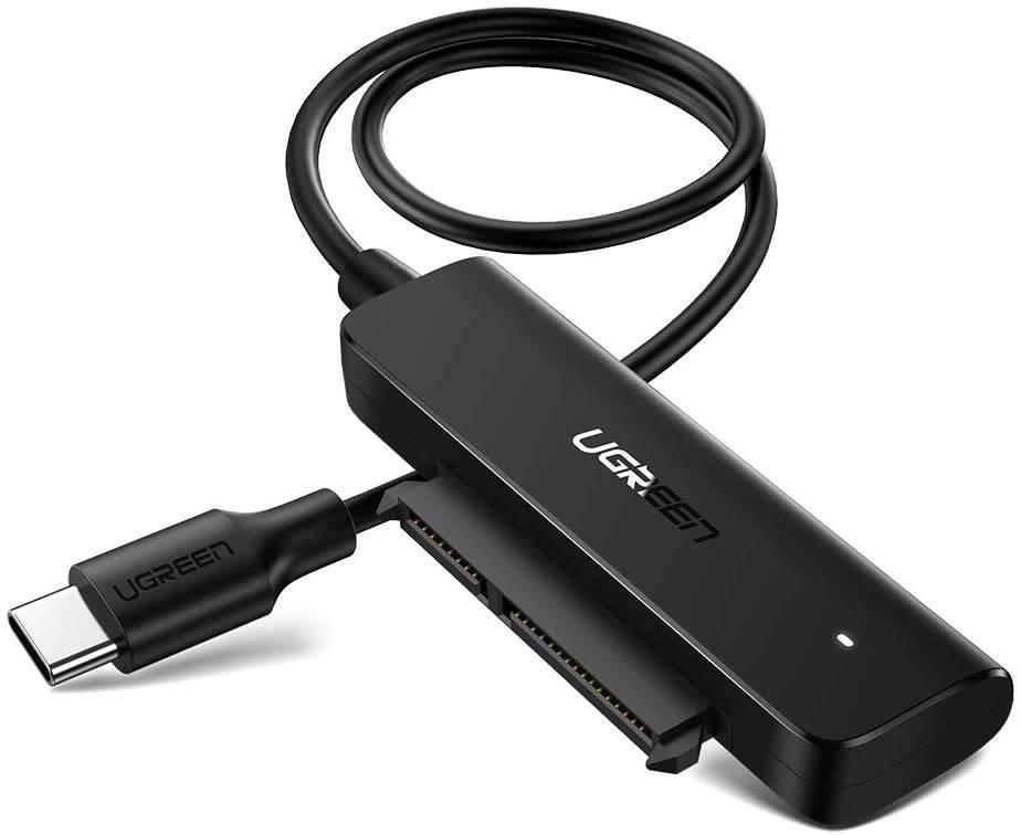 UGREEN Adaptér USB-C 3.0 na 2,5" SATA disk, 50 cm (černý)