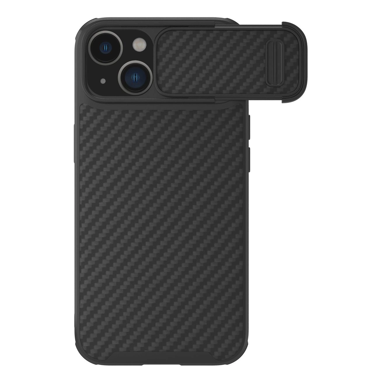 Nillkin Pouzdro ze syntetických vláken S pro iPhone 14 Plus s krytem fotoaparátu černé