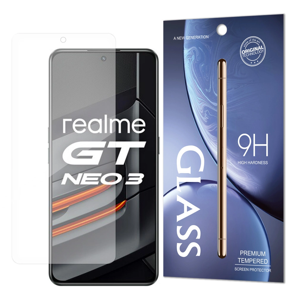 Hurtel Tvrzené sklo 9H Realme GT Neo 3 (balení - obálka)