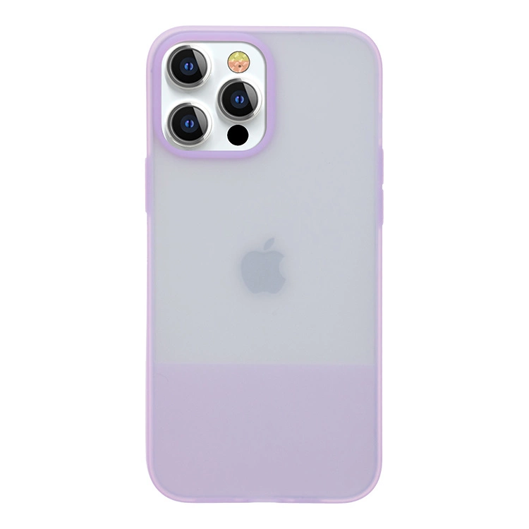 Kingxbar Plain Series kryt pouzdra pro iPhone 13 Pro silikonový kryt fialový