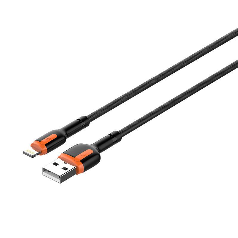 Kabel USB - Lightning LDNIO LS531, 1 m (šedo-oranžový)