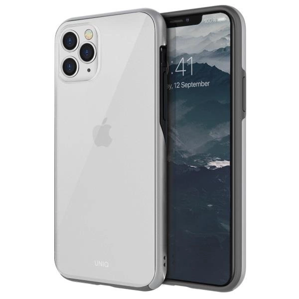 Pouzdro UNIQ Vesto Hue pro iPhone 11 Pro Max - čiré stříbrné