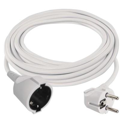 Emos Prodlužovací kabel 5 m / 1 zásuvka / bílý / PVC / 1,5 mm2 P0125R