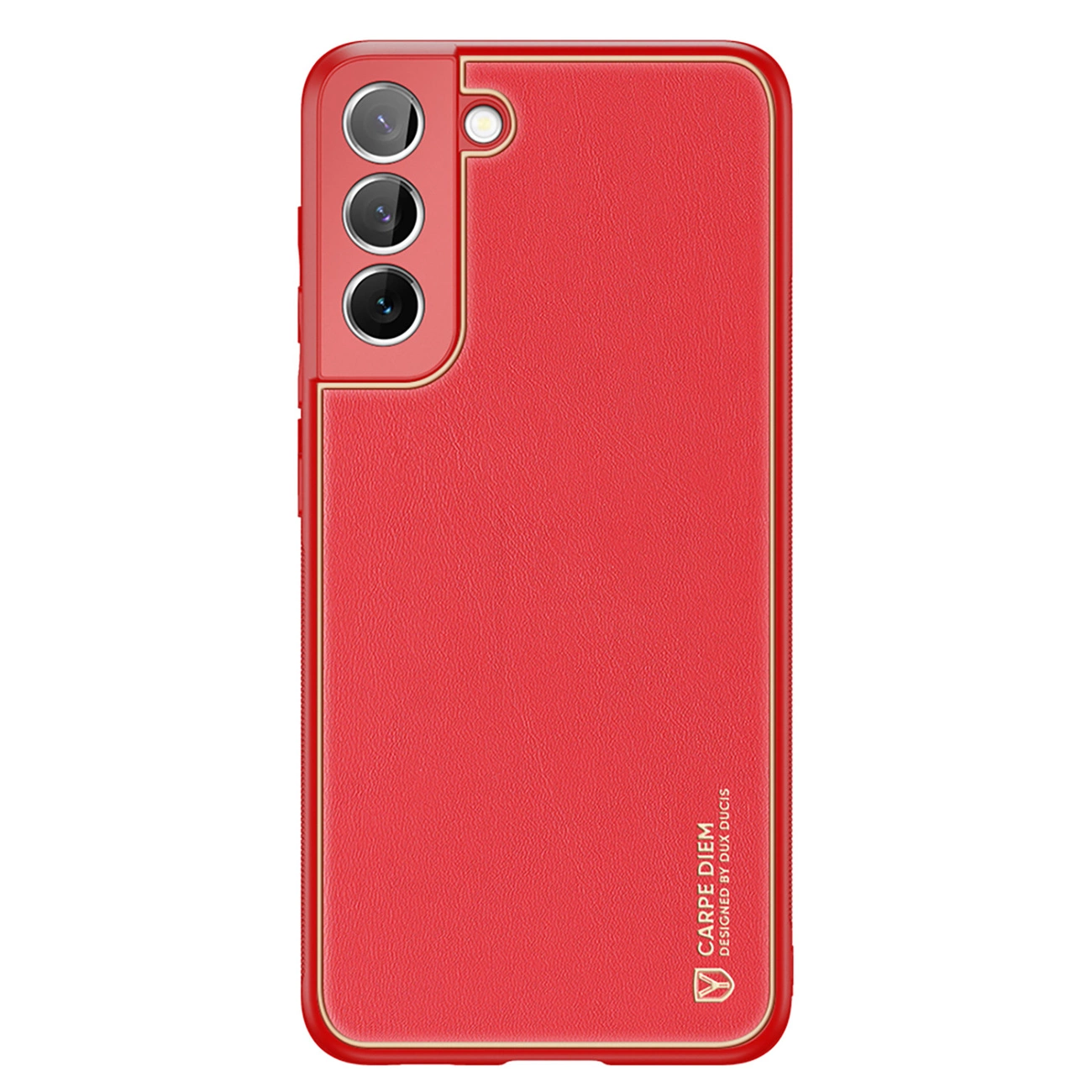 Dux Ducis Yolo elegantní obal z eko kůže Samsung Galaxy S22+ (S22 Plus) červený