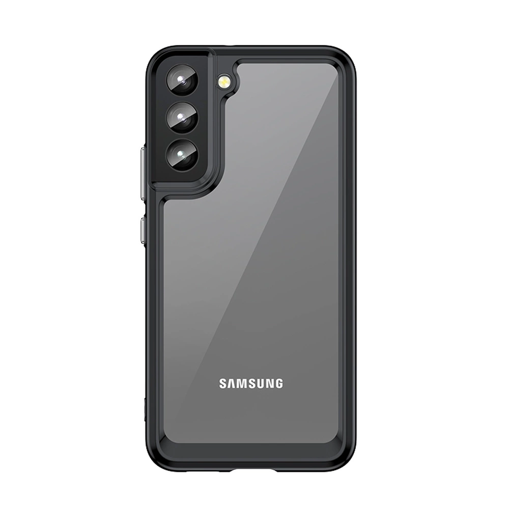 Hurtel Pouzdro Outer Space pro Samsung Galaxy S22+ (S22 Plus) pevné pouzdro s gelovým rámečkem, černé