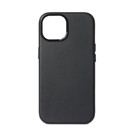 Kožené pouzdro Decoded s MagSafe pro iPhone 15 Plus - černé