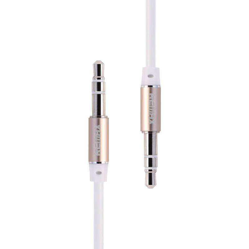 Mini jack 3,5 mm AUX kabel Remax RL-L1001m (bílý)