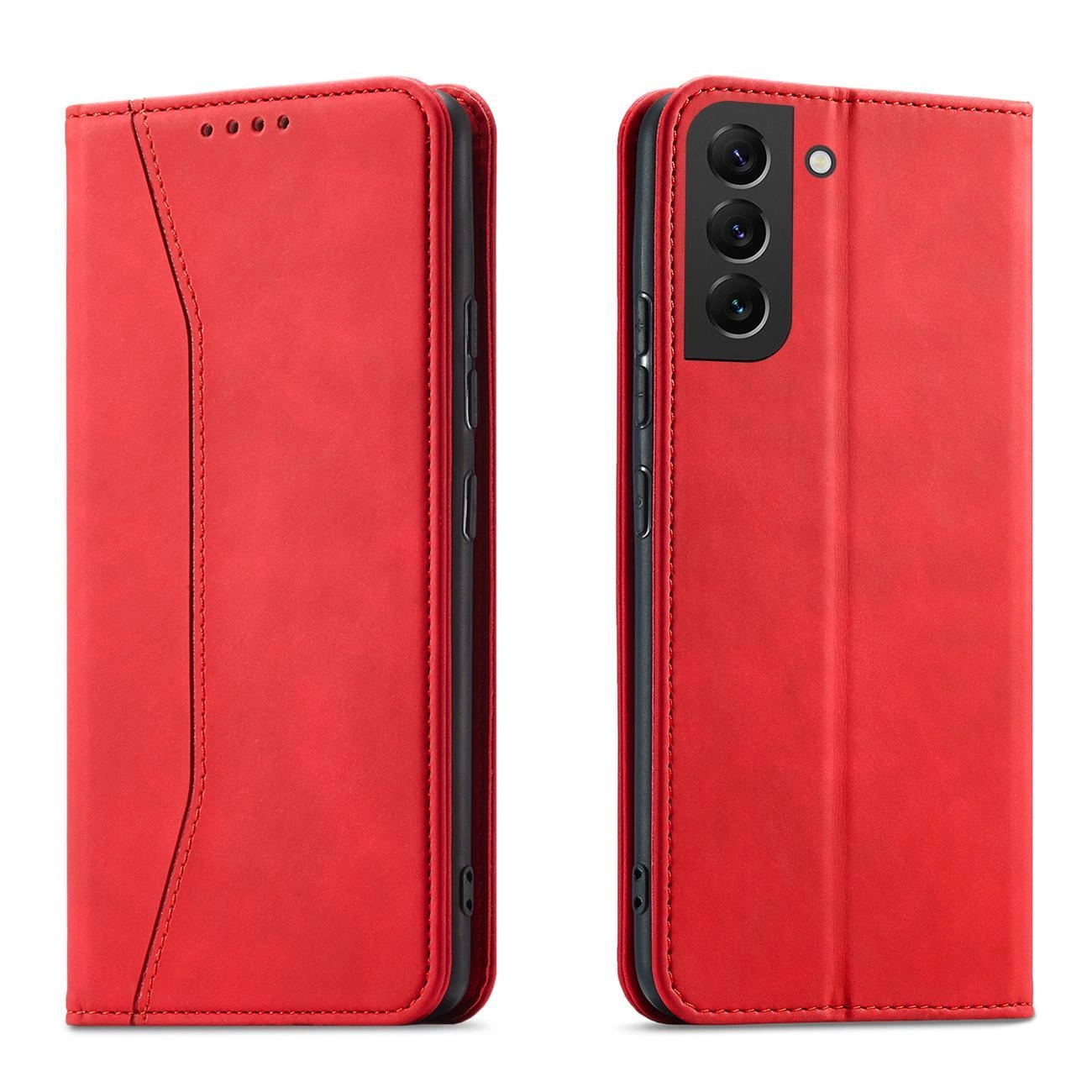 Hurtel Magnet Fancy Case Samsung Galaxy S23 flip cover wallet stand red