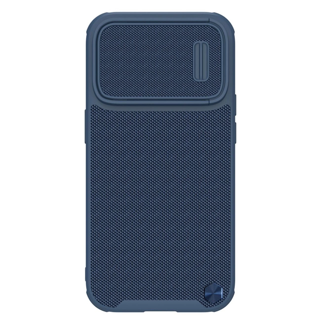 Nillkin Textured S Case iPhone 14 Pro Max pancéřové pouzdro s krytem fotoaparátu modré barvy