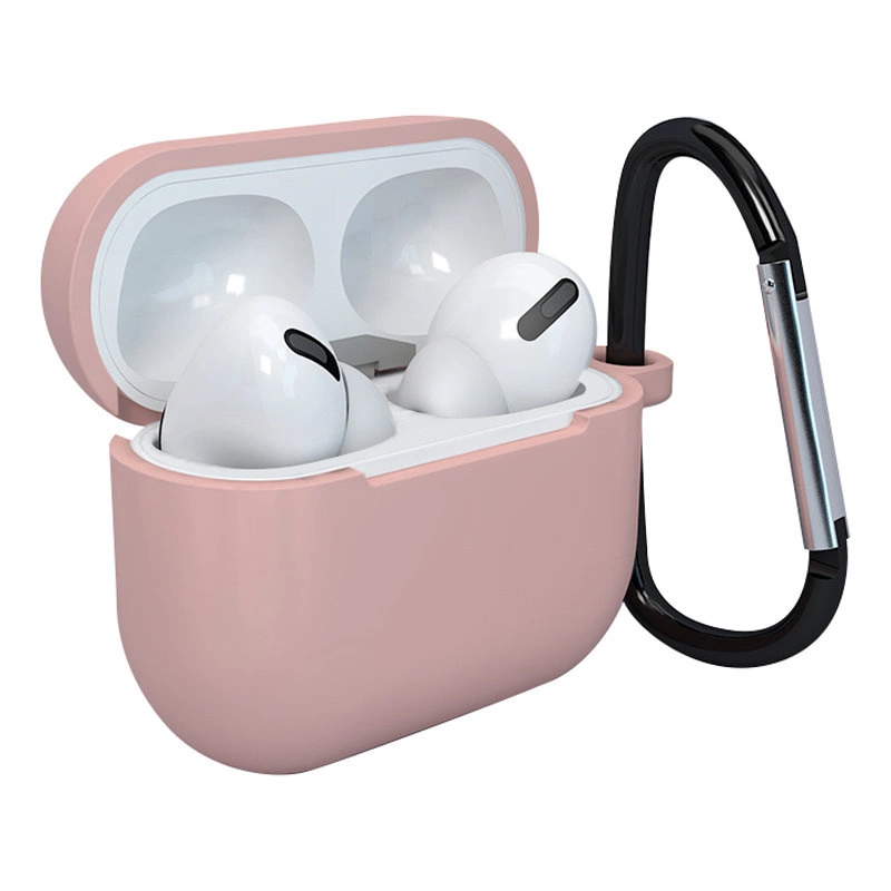 Hurtel Pouzdro pro AirPods 3 silikonové měkké pouzdro na sluchátka + přívěsek na klíče růžové (pouzdro D)