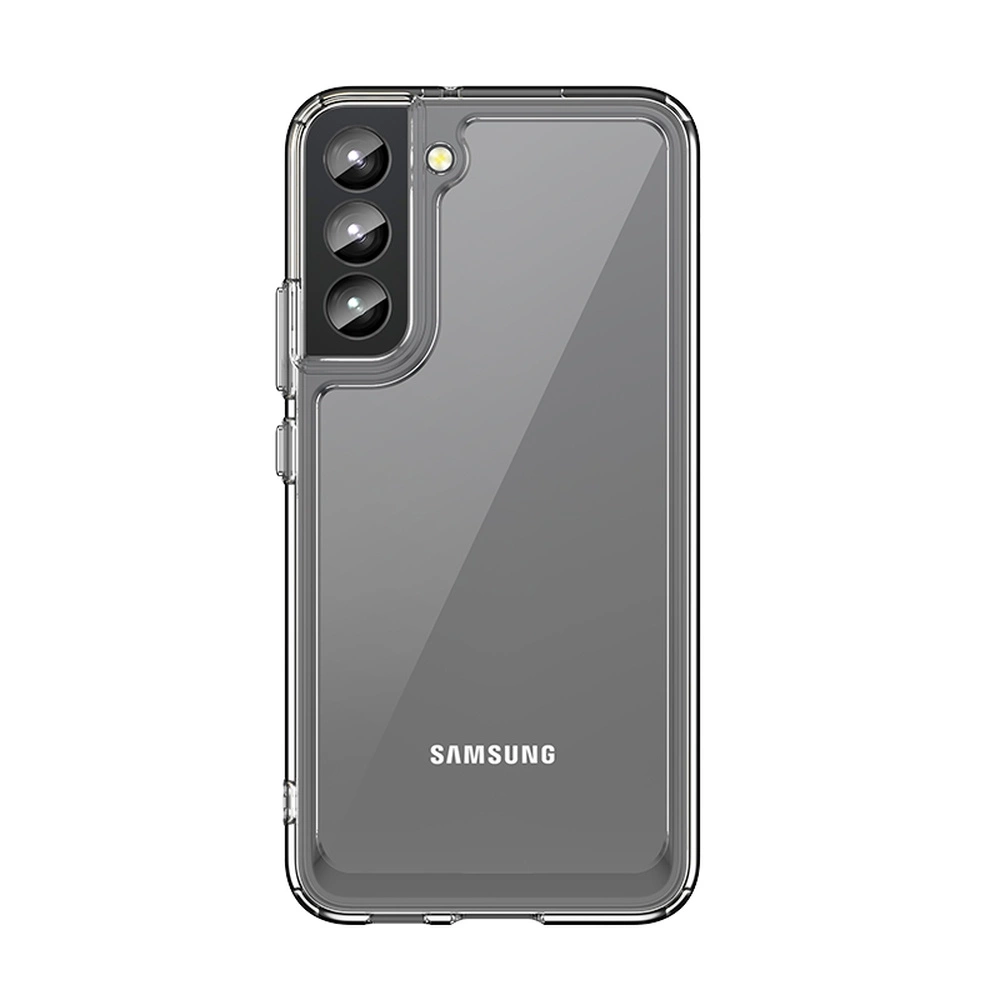Hurtel Pouzdro Outer Space pro Samsung Galaxy S22+ (S22 Plus) pevné pouzdro s gelovým rámečkem průhledné
