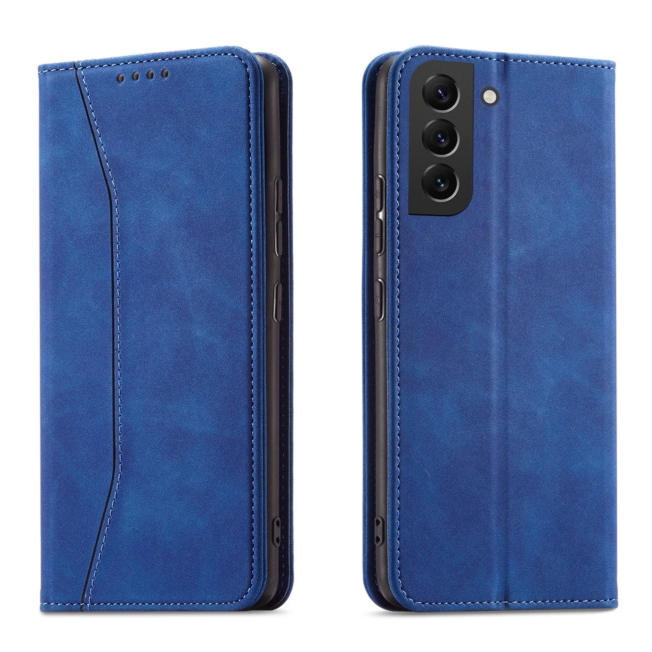 Hurtel Magnet Fancy Case Samsung Galaxy S23+ pouzdro s odklápěcím stojánkem peněženka modrá