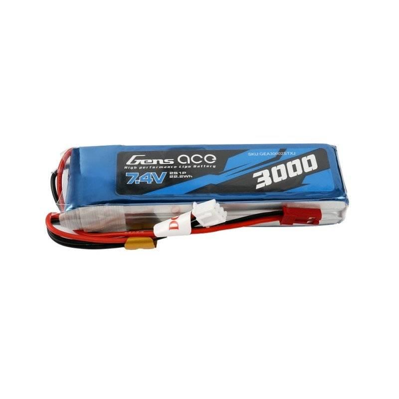 Gens Ace 3000mAh 7,4V 1C 2S1P LiPo baterie