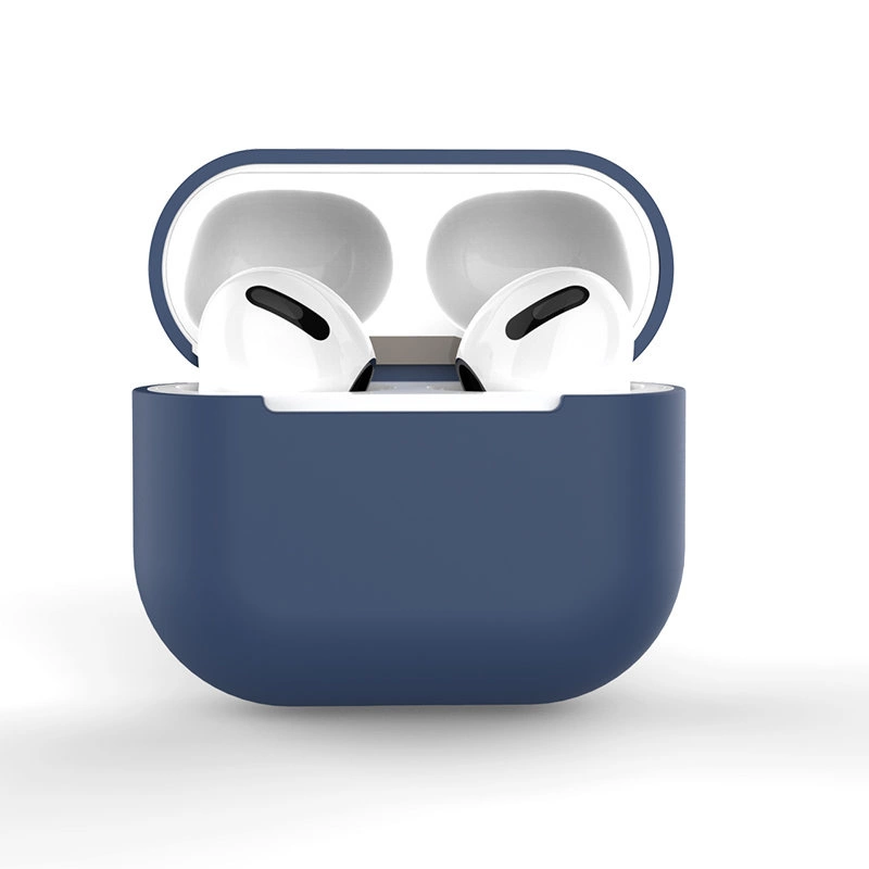 Hurtel Pouzdro pro AirPods 3 silikonové měkké pouzdro na sluchátka tmavě modré (pouzdro C)