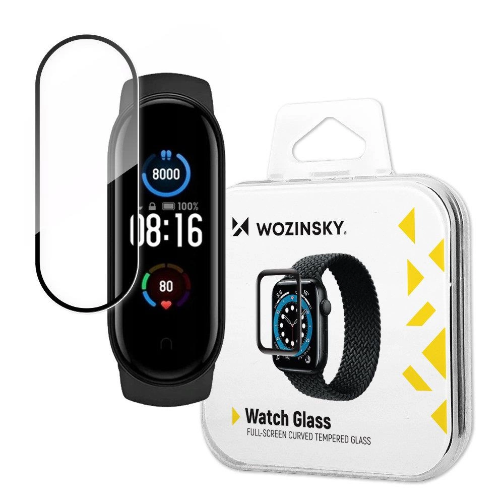 Wozinsky Watch Glass hybridní sklo pro Xiaomi Mi Band 5 černé