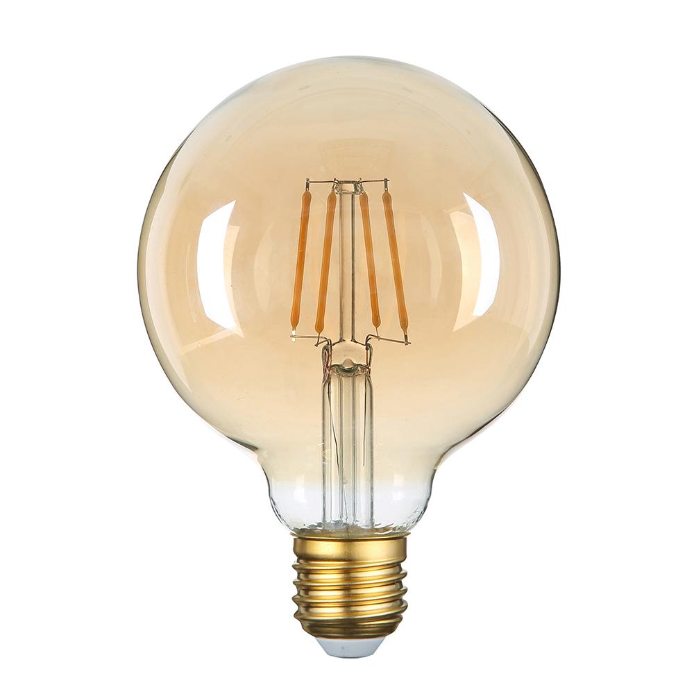 Optonica LED Žárovka E27 G95 Golden Glass 4W Teplá bílá