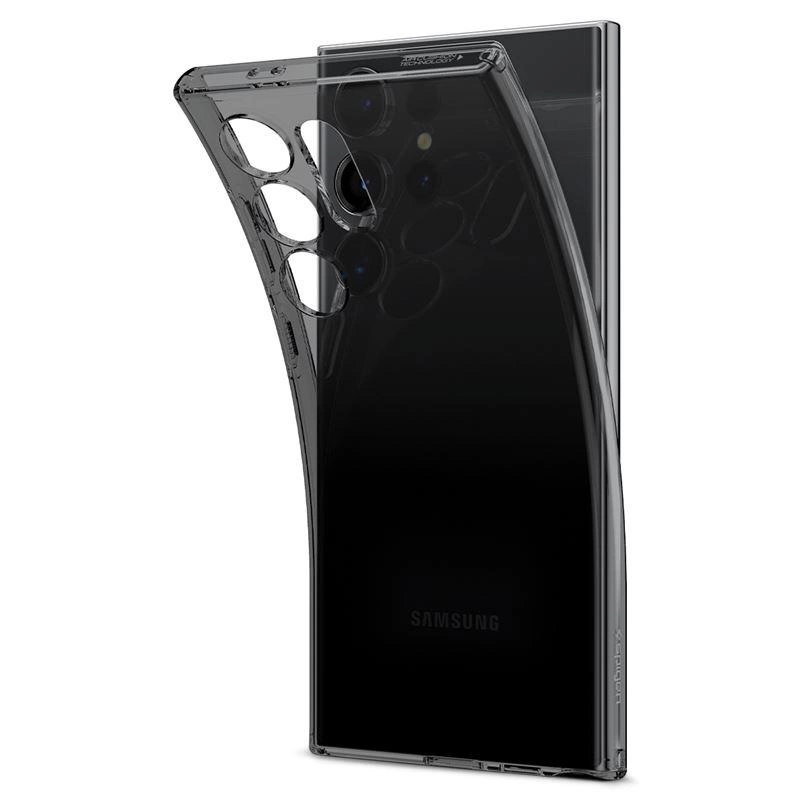 Pouzdro Spigen Liquid Crystal pro Samsung Galaxy S24 Ultra - průhledné šedé