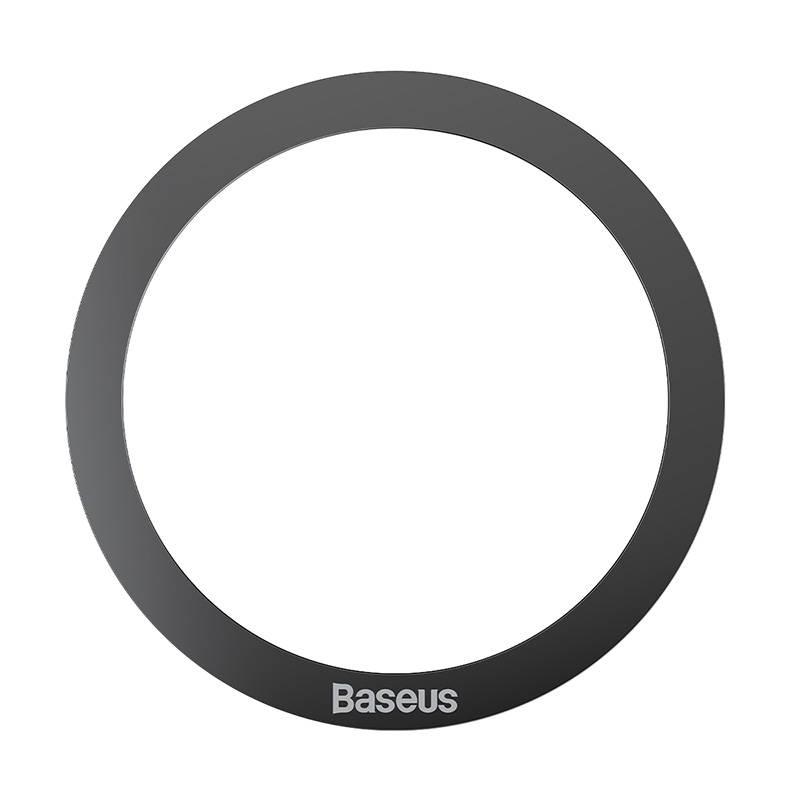 Baseus Halo magnetický kroužek pro telefon, MagSafe, černý (2ks)