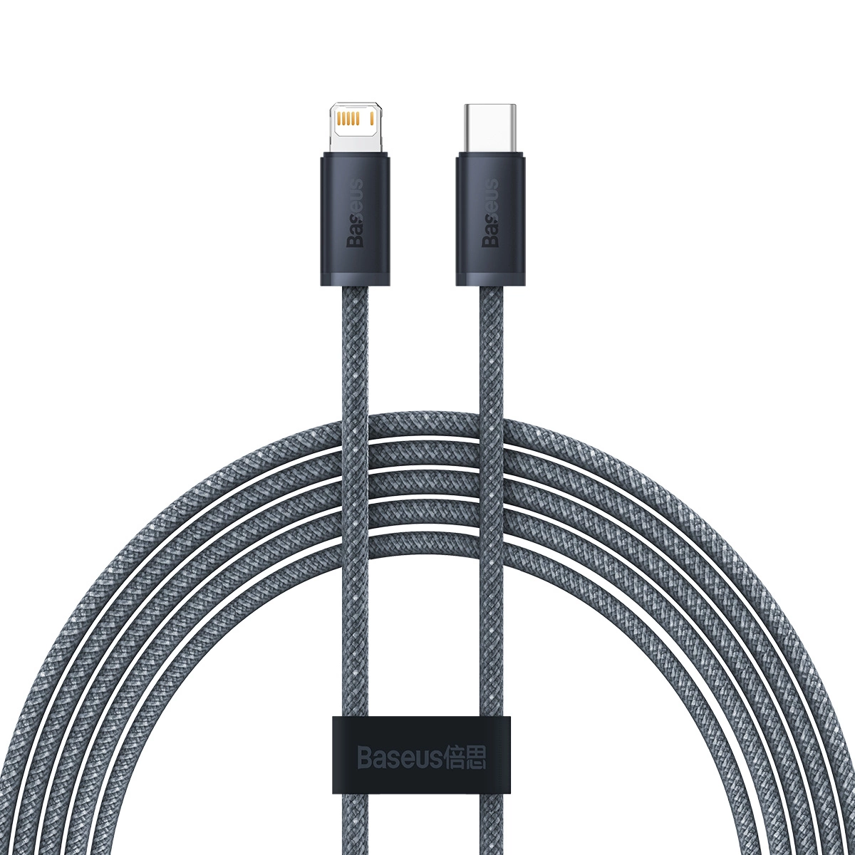Kabel Baseus pro iPhone USB typu C - Lightning 2 m, Power Delivery 20 W, šedý (CALD000116)