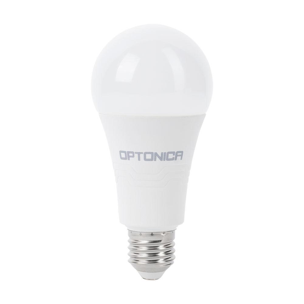 Optonica LED Žárovka E27 A60 19W 19W Teplá bílá