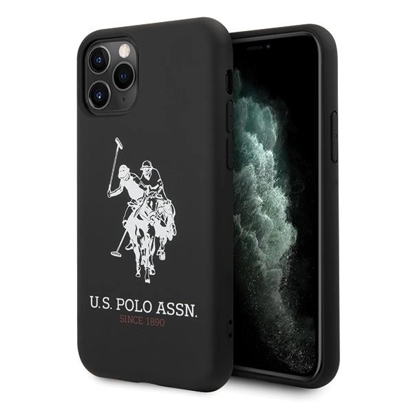 Pouzdro U.S. Polo Assn. Silicone Collection pro iPhone 11 Pro Max - černé Silicone Collection